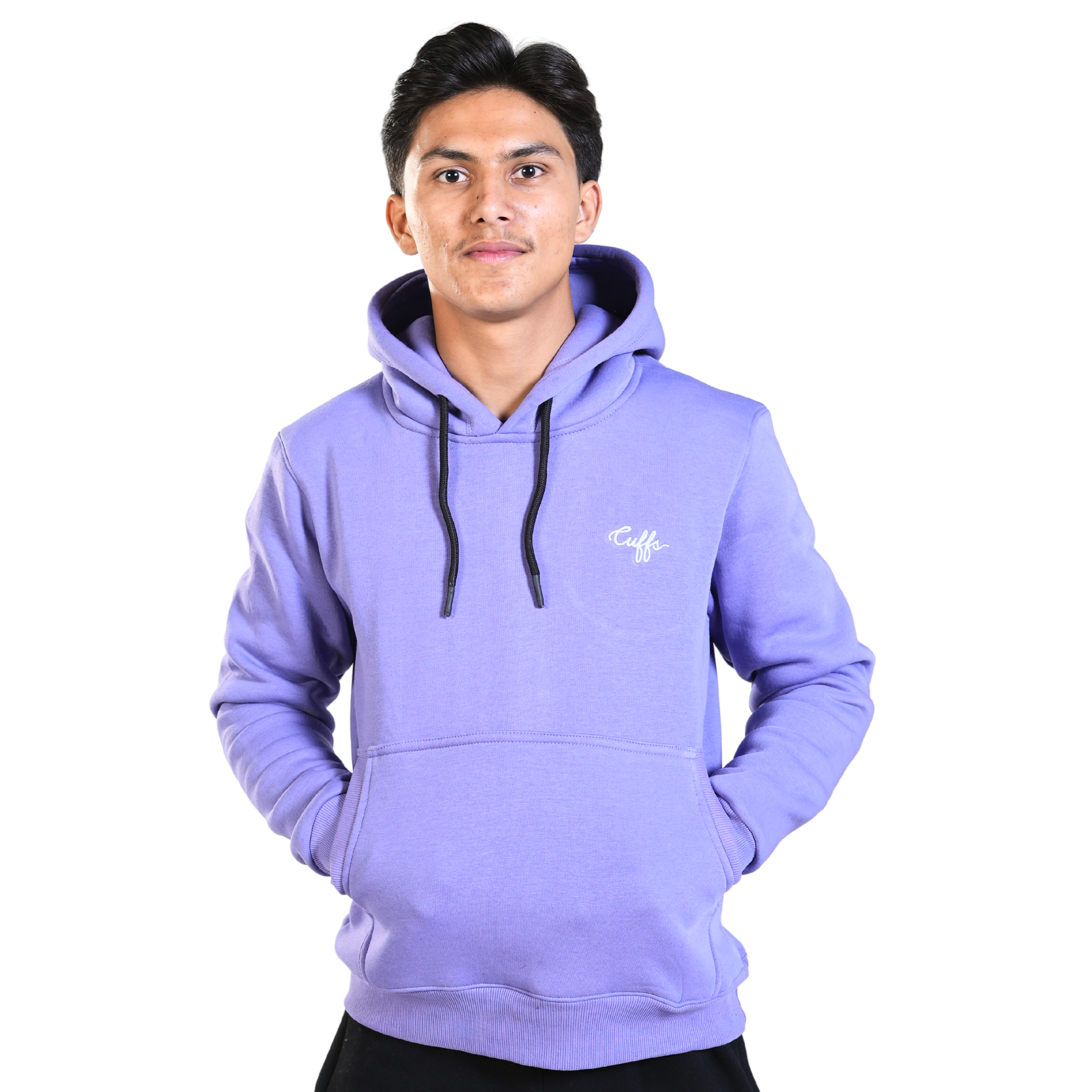 Lavender Cuffs hoodie with a soft, cozy feel, perfect for adding a pop of colour to your casual wardrobe