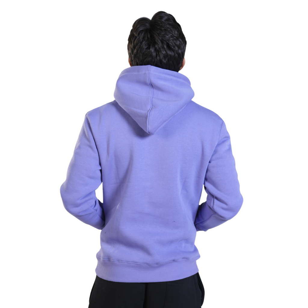 Cuffs Premium Men's Hoodie – Lavender | 100% Cotton Fleece, Warm and Stylish